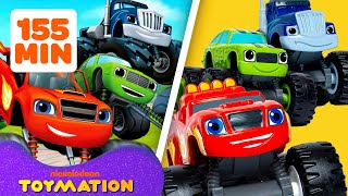 155 MINUTES of Blazes TOP Rescues amp Missions  Blaze and the Monster Machines Toys  Toymation [upl. by Adna]