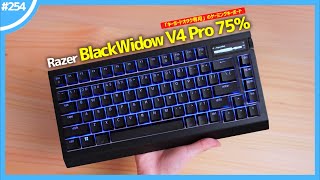 【 Razer BlackWidow V4 Pro 75％ 】「 キーボードオタク専用ゲーミングキーボード 」がさらにパワーアップしたらしい。 [upl. by Gunther717]