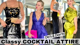 HOW to DRESS CLASSY for a COCKTAIL PARTY  What EVERY Classy Lady Knows [upl. by Glory]