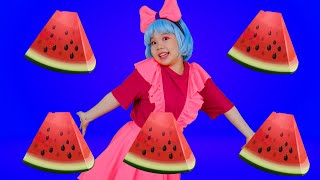 Five Watermelons Song amp More  Kids Funny Songs [upl. by Ahtnamas]