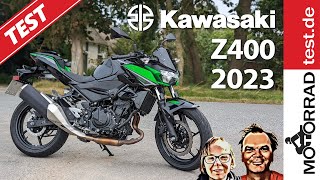 Kawasaki Z400  Test deutsch 2023 A2 [upl. by Rochella]