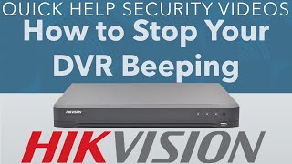 How to solve Hikvision DVR beeping buzzer sound problem [upl. by Klemm]