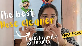 How to clear a stuffy nose in Infants  Clear Nose  How to use a Nasel Aspirator congestion nasel [upl. by Bertold670]