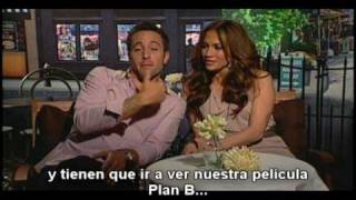 Jennifer López y Alex O´Loughlin The Back Up Plan en entrevista con Alex Medela [upl. by Enyawud]