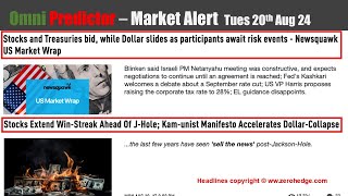 MA Tues 20th Aug 24  Stocks Higher Ahead of Thursdays Jackson Hole Symposium [upl. by Iah]