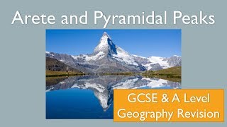 The Formation of an Arete and Pyramidal Peak Corrie Cirque and Cwm Glaciation Geography Revision [upl. by Merrile319]