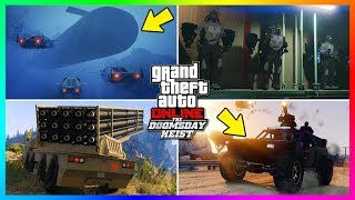 GTA Online The Doomsday Heist DLC Secret FeaturesHidden Details  Jetpacks NEW Vehicles amp MORE [upl. by Bred841]