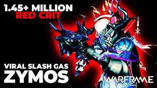 Warframe  Frost Prime  Red Crit Zymos  1 Million Red Crit Gas  Slash [upl. by Ahsias]