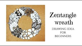 Zentangle drawing idea for beginners 🔸 Zentangle patterns 🔸 Zenart [upl. by Stolzer]