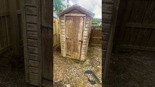 Shed roof felt renewed wood sanded treated then painted deaconsbank glasgow diy gardening [upl. by Assiralc138]