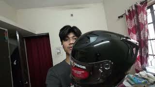 STUDDS Raider Glossy Black Helmet Unboxing [upl. by Gilli]