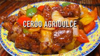 Cerdo Agridulce  Cocina Con Fujita [upl. by Mariand492]