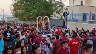 SFERRACAVALLO PALERMO  PROCESSIONE DEI MINI PORTATORI DI SAN COSMA E DAMIANO 4K 27092024 [upl. by Levinson]