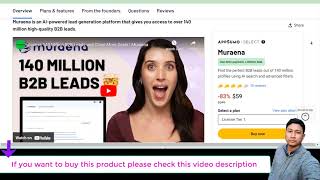 Muraena Review  Find the perfect B2B leads out of 140 million profiles using AI search [upl. by Atsok]