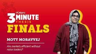 2024 UCalgary Three Minute Thesis Finalist Moty Moravvej [upl. by Zacks]