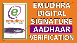 Emudhra Digital Signature by Aadhaar Verification  Hindi [upl. by Debora562]