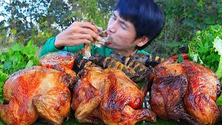 ไก่ย่างนมสดจิ้มซีฟู้ดแกล้มผักสดแซ่บคักอีหลีครับพี่น้องMUKBANG EATING SHOWโก้อีสานพาแดก [upl. by Gina97]