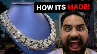 See How This Stunning Silver Cuban Link Chain is Handmade in Miami [upl. by Guise]