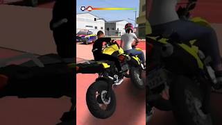 CORRE CORRE C A CHEGADA DA PRF FUGA DE TRACER 900 MOTO WHEELIE 3D jogodemoto gaming fuga shorts [upl. by Adamec]