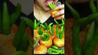 food bigbiteschalleng eatingvideos mukbang bigbitechallenge chillipanipuri duskydarling [upl. by Hortensia263]