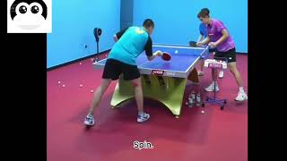 Pushing long and pivot attack ，Zhang Jike Teaches You How to Train Like the Chinese National Team（7） [upl. by Mira111]