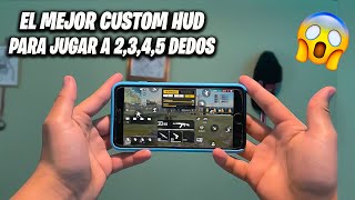 El mejor custom hud para jugar free fire a 2345 dedos 😱 ‼️IPhone 8 plus⁉️ [upl. by Helli]