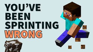 How to sprint BETTER in Minecraft 120 [upl. by Hirst282]