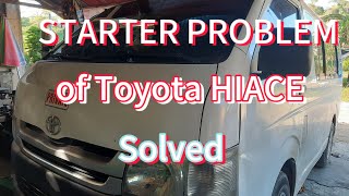 HOW TO REPAIR STARTER OF TOYOTA HIACE  D4D [upl. by Ettenirt]