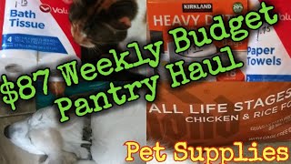 87 Weekly Budget Prepper Pantry HaulPet Supplies martinmidlifemisadventures [upl. by Gusti]