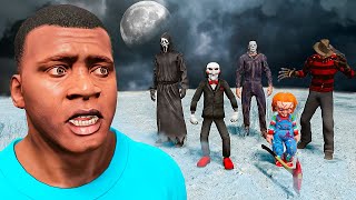 TENTANDO SOBREVIVER A MONSTROS DO HALLOWEEN NO GTA 5 [upl. by Atselec36]