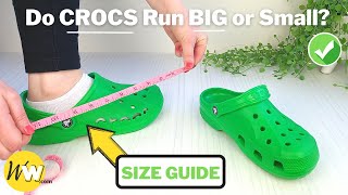 Do CROCS Run BIG How Crocs Should Fit  REVIEW amp Size Guide [upl. by Nosaj]