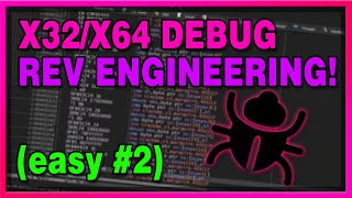 EASY X64X32DBG Cracking and Reverse Engineering  CRACKMESONE [upl. by Jim212]