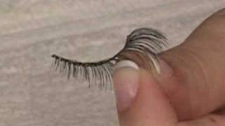 How to Apply Strip Eyelashes  DoctoredLockscom [upl. by Cassiani]