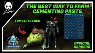 The BEST Way To Farm CEMENTING PASTE In The Island  Official Servers  ARK Survival Ascended [upl. by Evvy]