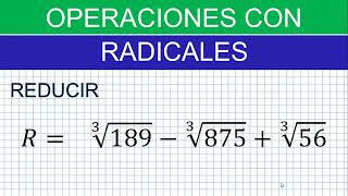 Operaciones con radicales  Suma y Resta [upl. by Nyleve]