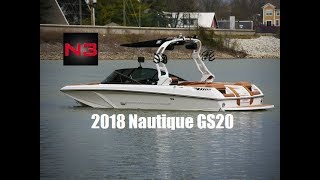 2018 Super Air Nautique GS20  Mystic White  On Water [upl. by Ablem]