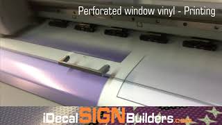 Perforated Window Vinyl  Printing [upl. by Anoo]