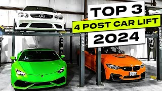 Top 3 BEST 4 Post Car Lifts 2024 Home Garage [upl. by Anileme]