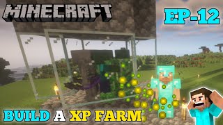 I Made A Mob XP Farm in Minecraft  Minecraft Survival Episode 12 [upl. by Anneehs]