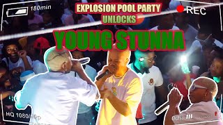 EXPLOSION UNLOCKS YOUNG STUNNA  POOL PARTY  BOPHA ADIWELE SOUTH AFRICANS CAN GROOVE  MayjorPlug [upl. by Deborah]