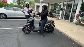 Stealth Pro Electric Moped test ride 50 mph 70 mile range Bluetooth speakers [upl. by Balas622]