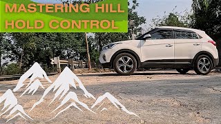 Hill Hold Control On Hyundai Creta Working Explained  hyundai creta hills control car [upl. by Yssim]