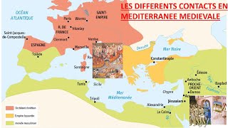 Les différents contacts en mer Méditerranée à lépoque médiévale [upl. by Paulie]