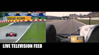 Senna crash  Split screen comparison [upl. by Riplex]