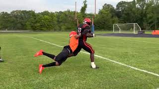 2025 Opelousas RB DShaun Ford runs past over defenders in Tigers spring game [upl. by Rosabelle]