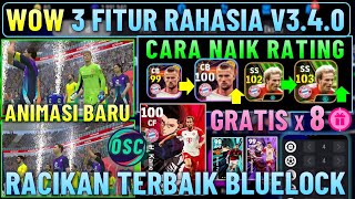 UPDATE 3 FITUR RAHASIA  GRATIS 8X BLUE LOCK CARA NAIK RATING PEMAIN amp RACIKAN TERBAIK BLUE LOCK [upl. by Susette]