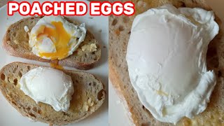 POACHED EGG RECIPES FOR BREAKFAST POACHED EGGS VINEGAR POACHED EGGS HOW TO POACH AN EGG EASYEGGS [upl. by Nnylkoorb829]