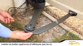 Somfy Axovia 220B Installation de la motorisation de portail [upl. by Aiel]