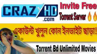 CrazyHd একাউন্ট খুলুন কোন ইনভাইট ছাড়া😱😱 How to create CrazyHD account without invitation [upl. by Anaeli]