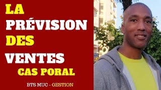 BTS MCO  BTS MUC  GESTION  PRÉVISION DES VENTES  MOINDRES CARRES  EXERCICE [upl. by Nomra]